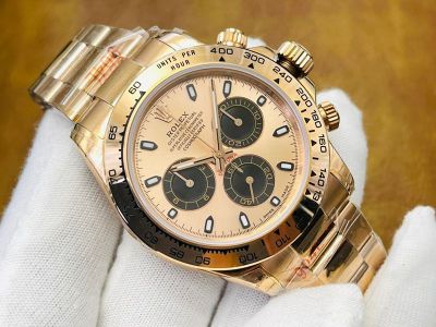VR Factory ROLEX Daytona Replica with Gold Case V3 Version 40*13MM 7750 Movement 904L Steel Gold Watch
